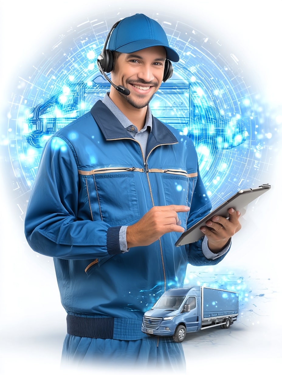 shahrukhfiaz63 professional dispatcher in blue uniform with h 129bc190 a506 4a54 9934 aab8fb03da87 3