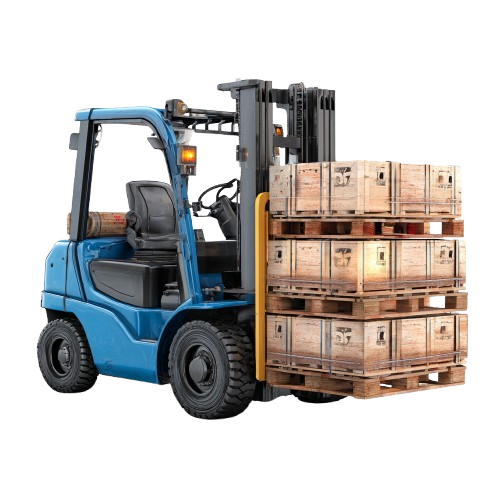 shahrukhfiaz63 blue forklift lifting wooden pallets with car 642260a6 5d31 4b89 978e ebfc9c4d393e 2 removebg preview